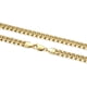 thumbnail image 3 of Collar JAXXON Cadena Cubana 8mm Bañada en Oro 14k para Hombre, 3 of 7
