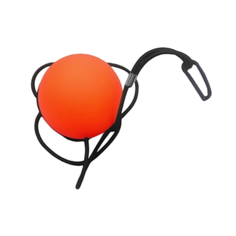 Ioensy - Pelota De Lacrosse Con Cuerda Individual Y Resistente Cuerda Elástica. Regalos Para Lacrosse, Color Naranja.