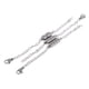 thumbnail image 3 of Conector de broches magnéticos de acero inoxidable de 3 piezas con extensor de cadena de plata, 3 of 5