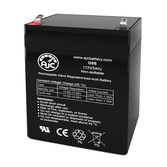 Batería AJC DJW12-4.5 de plomo-ácido sellada de 12 V y 5 Ah
