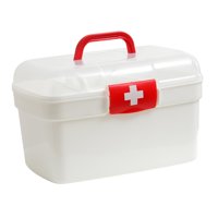 Magideal - Caja De Almacenamiento De , Bandeja Extraíble Multifuncional De Doble Capa, Contenedores Portátiles, Estuche De Almacenamiento De