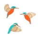 thumbnail image 3 of 3x Pájaros Voladores De Madera Decoración De Pared Arte Popular Decoración De Pared Para Hotel Azul Claro, 3 of 3