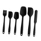 thumbnail image 2 of Juego De Espátulas De Silicona Para Mezclar Pasteles, Utensilios Antiadherentes Para Hornear, Color Negro, 6 Uds., 2 of 5