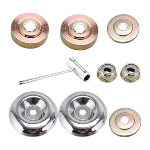 Magideal - Cabezal De Cortacésped, Kit De Fijación De Tuerca, Juego De Repuesto Para Cabezal De Cortacésped, Adaptador De Tuerca De Montaje, Cuchilla, Cabezal De 9 Piezas