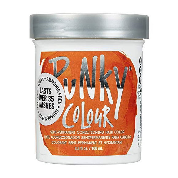 Color de cabello acondicionador semipermanente Punky Flame, no daña