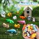 thumbnail image 2 of Juego de 12 bonitos juguetes articulados JOYIN con forma de animales impresos en 3D, 2 of 7