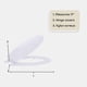 thumbnail image 3 of Asiento de Inodoro de Madera Fantasía Blanco 43 cm Achim Home Decor, 3 of 6