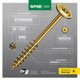 thumbnail image 5 of Tornillo SPAX Torx de zinc amarillo de 1/4 pulgadas x 15 cm, 5 of 7