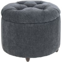 Máxima Design - Pouf Baúl Zoe Gris Oscuro Altea 60X60X50 Cm