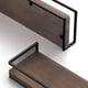 thumbnail image 3 of Juego de 2 repisas Meangood 43 × 12 × 6 cm madera color nogal, 3 of 9