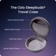 thumbnail image 4 of Estuche de viaje Ozlo Sleepbuds de tela tejida rígida, gris, 4 of 6