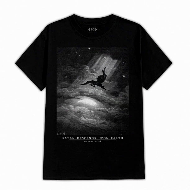 Polera Estampada Dore Gustav Satan Descends Upon Earth
