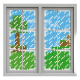 thumbnail image 1 of 20 Minecraft Vinilo Ventana Electrostático Transparente, 1 of 3