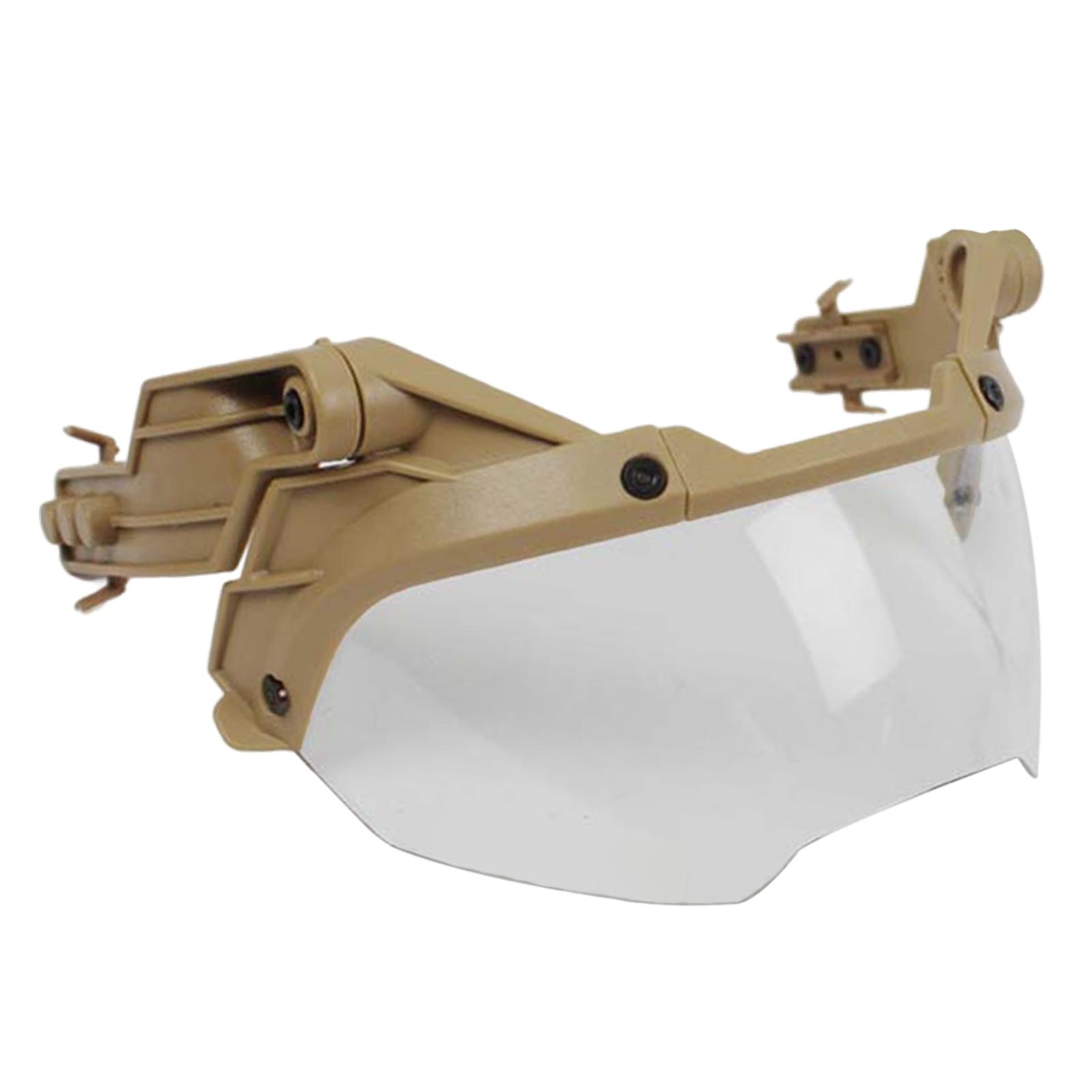 Magideal - Casco Antiniebla, Gafas Op, Accesorios Para Gafas, Protección Rápida Mich, Gafas De Seguridad Antivaho Divididas Ajustables Para Halloween Cs , B Caqui B