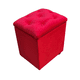 thumbnail image 2 of Pouf Baul Rojo Felpa 40*33*45 Rimar, 2 of 4