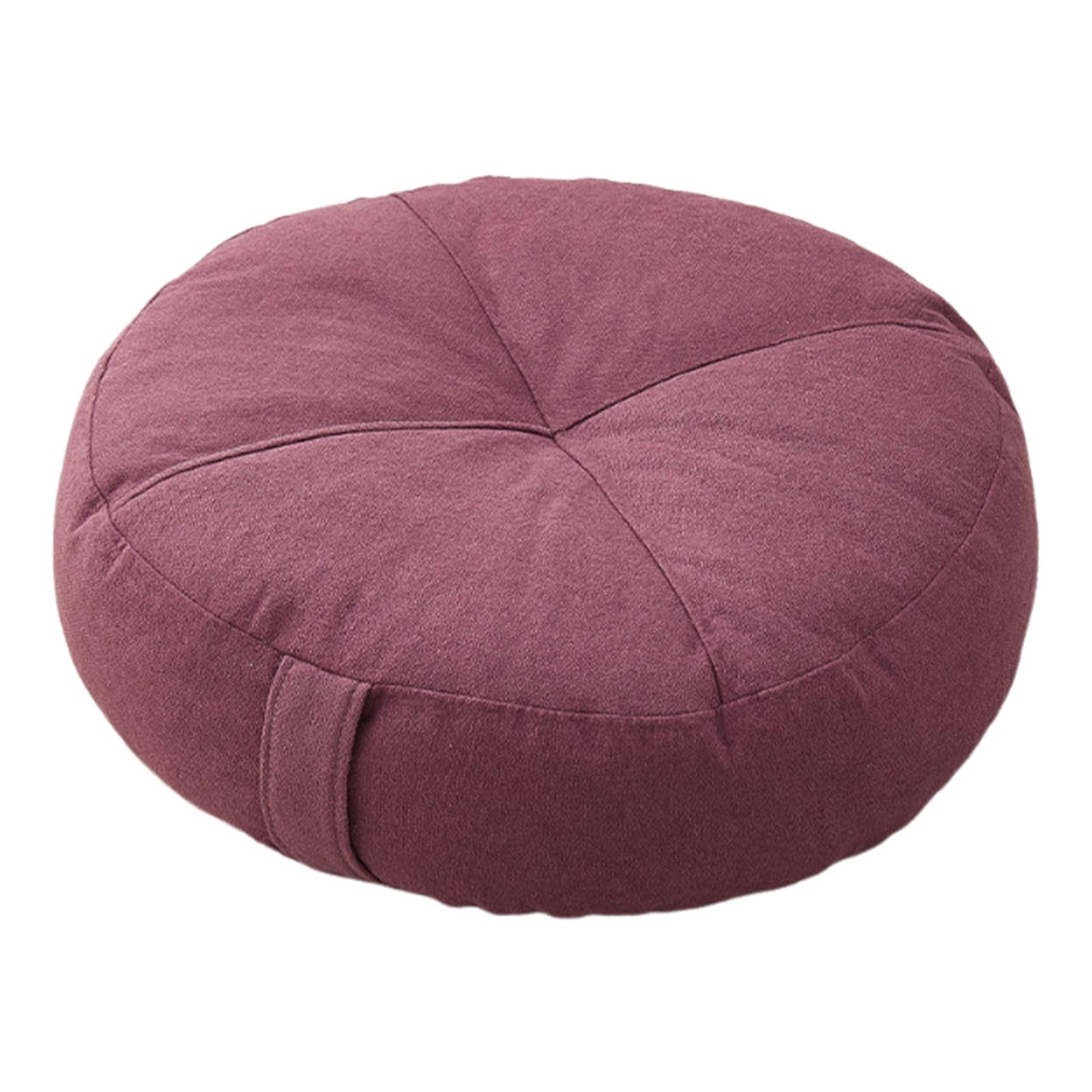 Bothyi - Almohada De Suelo Redonda Premium Pequeña Para Yoga, Sofá Cama, Adultos Y Niños, Color Violeta