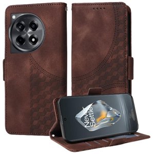 Carcasa Foxdock Oneplus 12R De Cuero Pu, Diseño Acolchado Clásico, Protección Contra Caídas Y Rayones