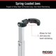 thumbnail image 5 of Llave ajustable de tubería plegable para fregadero RIDGID 1017, 25‑43 cm, color plateado, 5 of 9