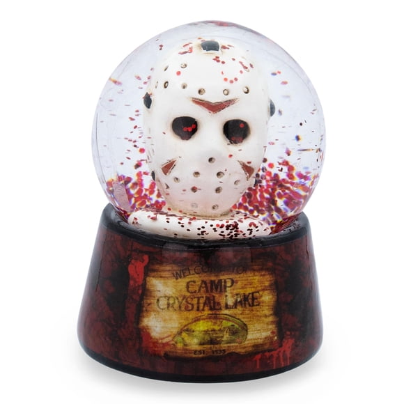 Snow Globe Silver Buffalo Friday The 13th Jason's Mask