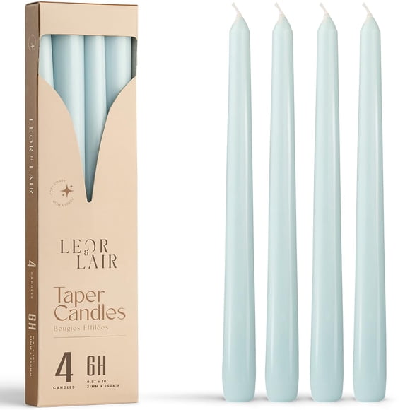 Velas Leor & Lair 25 cm Azul Claro Pack de 12