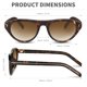 thumbnail image 5 of Gafas de Sol Retro Ovaladas YMRFW con Protección UV400, 5 of 6