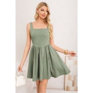 Likeshop - Vestido Corto Mujer Sin Manga Casual Eventos Tendencia 3365