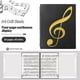 thumbnail image 1 of Carpeta de partituras, Binder de música, Expandir 4 páginas, Capacidad de 20 páginas, Carpeta de coro escritible, Negro, 1 of 3