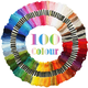 thumbnail image 1 of Hilos Bordar De Seda Juego 100 Piezas 100 Colores, 1 of 8