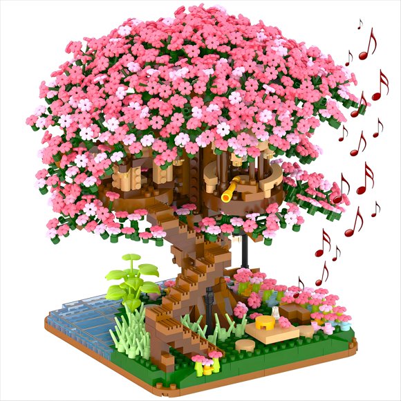 Set de construcción Yushinv Cherry Bonsai Tree con 2008 piezas Symphony