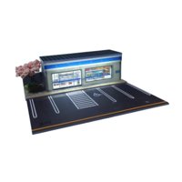 Bothyi - 1:64 Estacionamiento Con Iluminación Garaje Para Vehículos Vitrina Para Modelos De Autos Diseño A