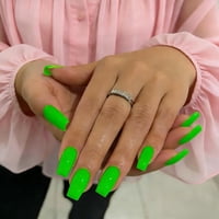 Pulse On Nails Joyvvew, Cuadrado Medio Largo, Verde Brillante
