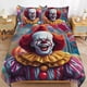 thumbnail image 1 of Pennywise Bedding Set Duvet Cover Comfortable and Lightweight Cartoon Bedding 3 Piece Bed Set, 1 of 5