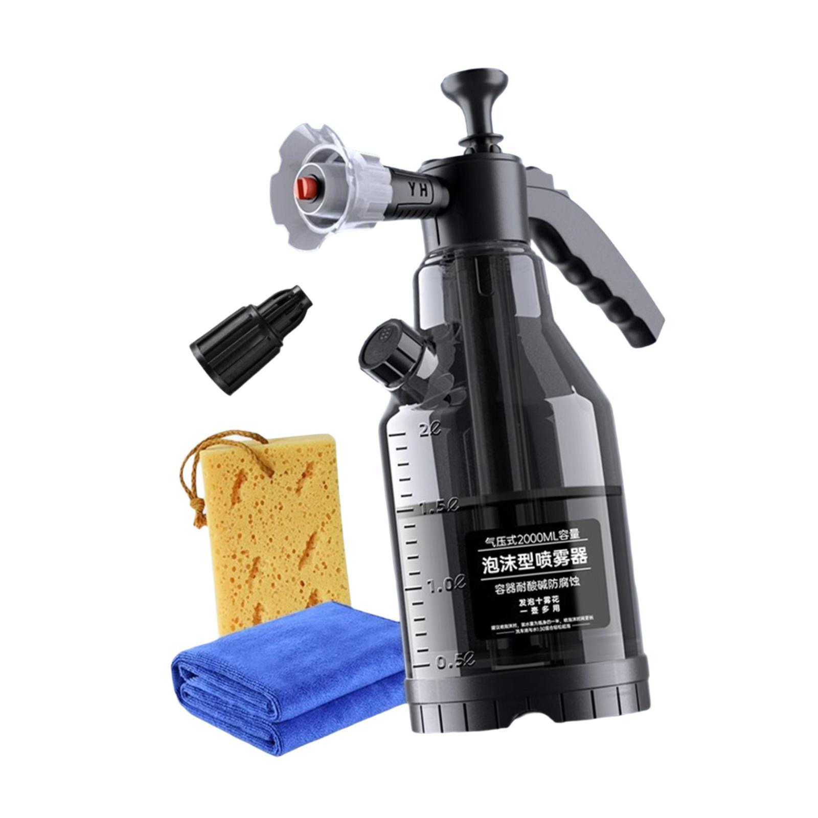 Magideal - Pulverizador De Espuma Pulverizador De Espuma Manual Multiusos, Pulverizador Portátil Para Lavado De Autos Con Botella De Riego Pulverizador Con Bomba