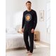 thumbnail image 1 of Pijama Hombre Algodón Estampado Garfield Negro negro XL, 1 of 7