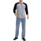 thumbnail image 2 of Camiseta de manga larga para hombre inspirada en bloques de color casuales Raglán M Gris, 2 of 6