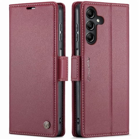 Caseme Tipo Cartera Samsung Galaxy A14 4G/5G Con Cierre Magnético, Rfid, Tarjetero, Soporte, Carga Inalámbrica