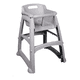 thumbnail image 1 of Silla bebé con ruedas y bandeja color gris, 1 of 3