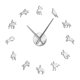 thumbnail image 3 of Reloj De Pared DIY 3D Etiqueta De Espejo Moderna Decoración De Oficina En Casa Relojes Plata, 3 of 5