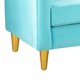 thumbnail image 4 of Sofa New Retro 3 Cuerpos Felpa 01 Turquesa, 4 of 5