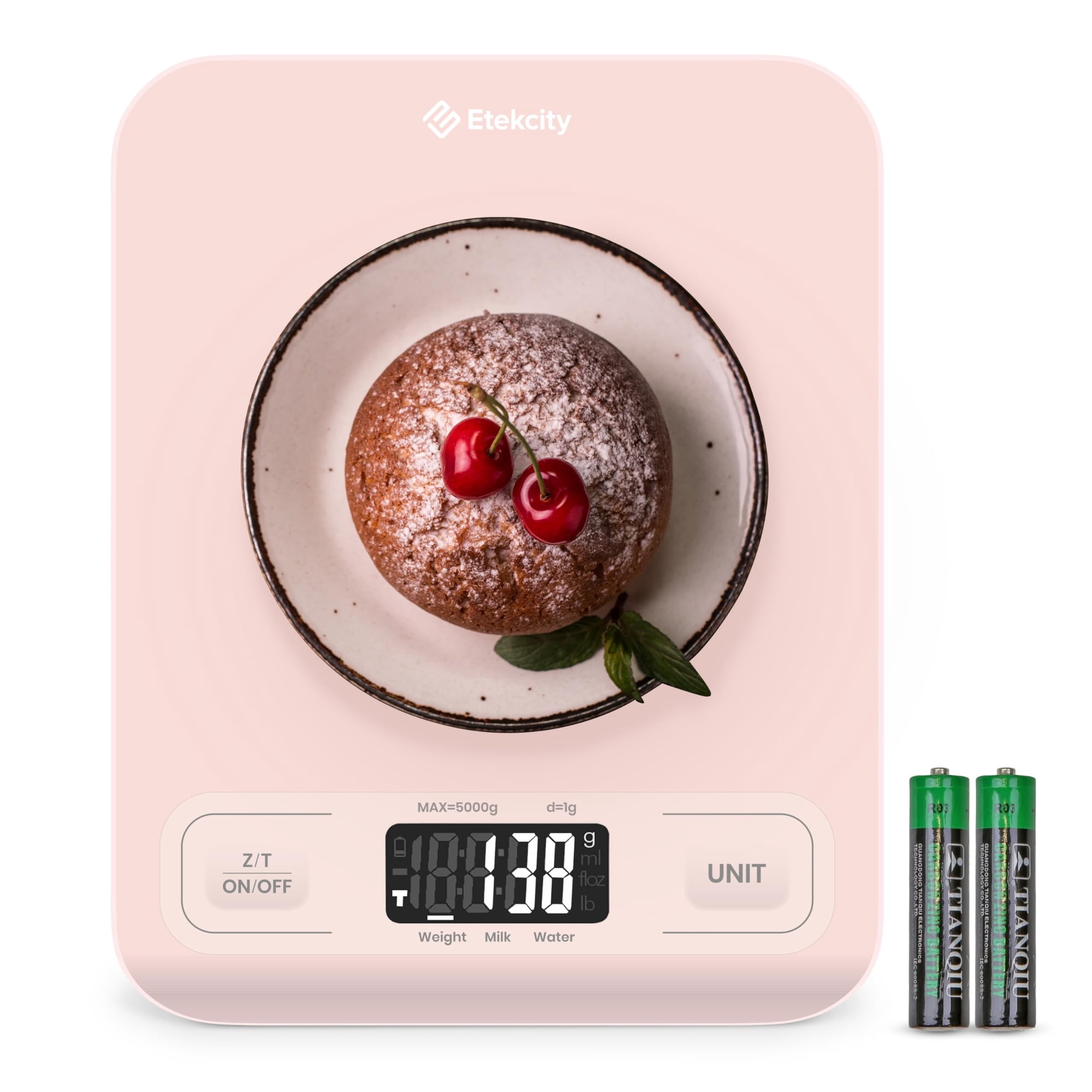 Báscula De Cocina Digital Etekcity En Gramos Y Onzas, Color Rosa