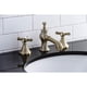 thumbnail image 5 of Grifo para baño Kingston Brass Essex latón antiguo de 8" con instalación separada, 5 of 7