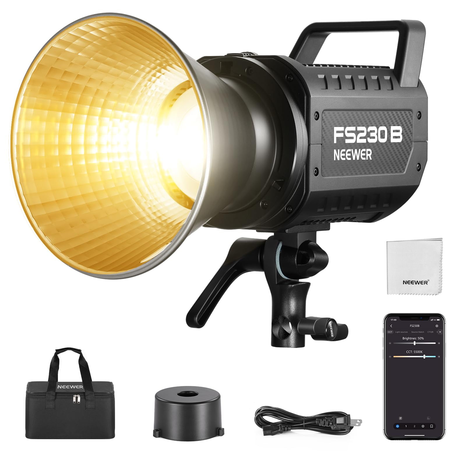 Lámpara Led Para Estudio Neewer Fs230b, 230 W, Bicolor Cob
