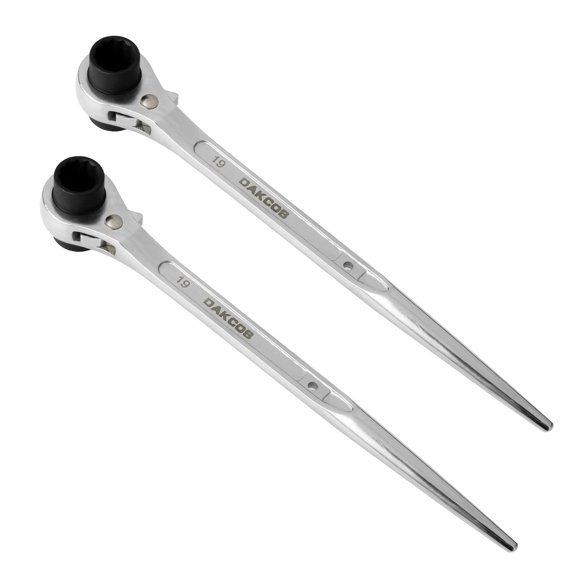 Llave dentada para andamios, modelo Ratcheting Podger, DAKCOS, 19 mm x 22 mm