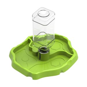 Ioensy - Comedero Para Reptiles, Resistente, Para Lagartos, Anfibios, Color Verde Hierba.