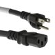 thumbnail image 1 of Cables y kits de cable de alimentación AC, resistentes, 3 m, 15 A/125 V, 14 AWG, 1 of 9