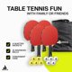 thumbnail image 2 of Set JOOLA Quattro de 4 Palas de Ping Pong + 10 Pelotas + Estuche, 2 of 6