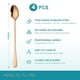 thumbnail image 2 of 4 cucharas de té helado de mango largo, cucharas para mezclar cócteles, cucharas de café de acero inoxidable (cabeza de cuchara ovalada), 2 of 6