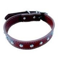 Genérico - Collar Para Perros O Gatos Tachas Marrón L