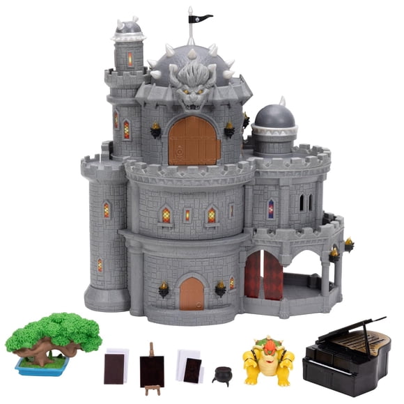 Set de juego The Super Mario Galaxy Movie Castillo de Bowser Deluxe de 12"