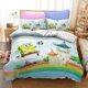 thumbnail image 1 of v1834 Bed Sheets Spongebobs Cartoon Bedding Set Anime SpongeBobed Duvet Cover Set Printed Quilt Duvet Cover Pillowcase Bed Set Full Queen King 3-Piece Bedding Set (1 Duvet Cover + 2 Pillow Shams) Bed, 1 of 5